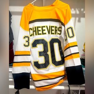 Signed HOF Gerry Cheevers jersey